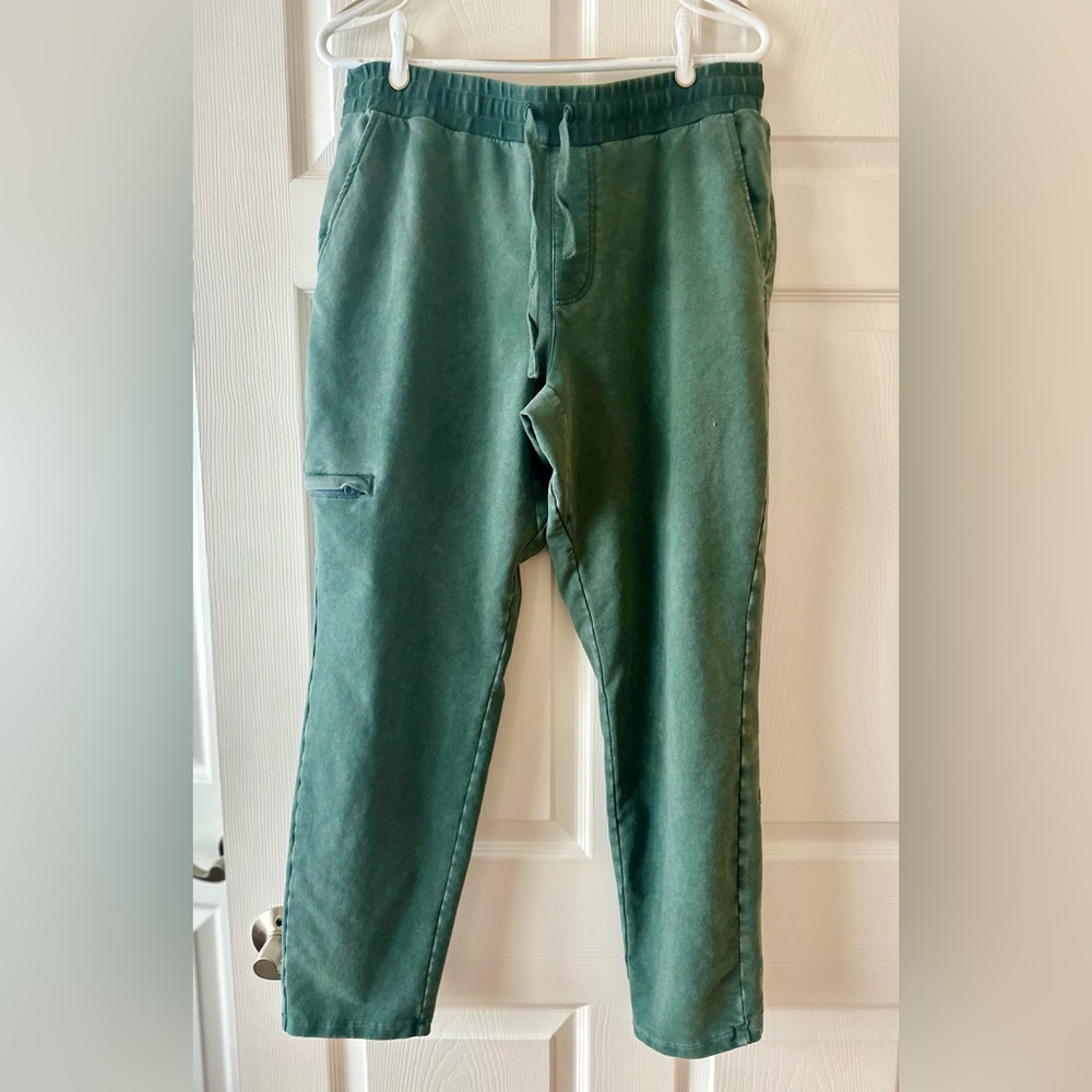 MPG Men's Teal Green Tapered Jogger Sweatpants